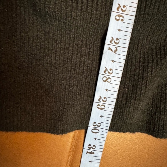 MERINO MADEWELL KENT Alpaca Open Front Green Cardigan Pockets Slouchy Soft SZ S - Picture 12 of 17